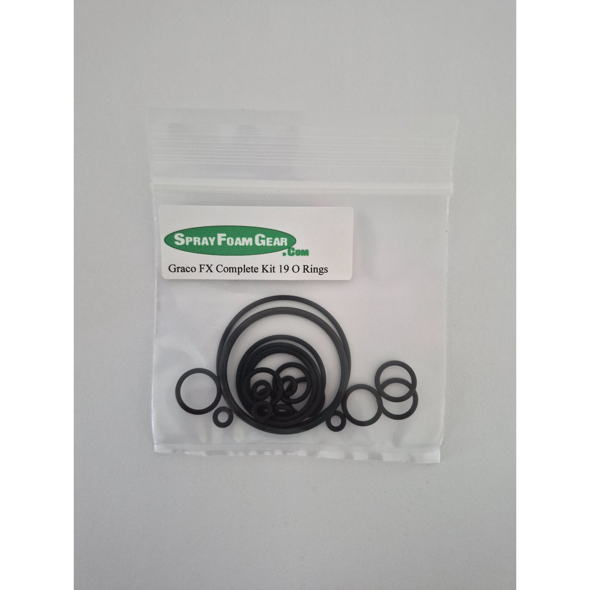 Graco Fusion FX complete 19-piece Viton O-ring kit for spray foam gun