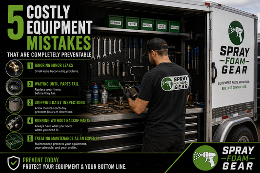 5 Costly Spray Foam Equipment Mistakes That Are Completely Preventable