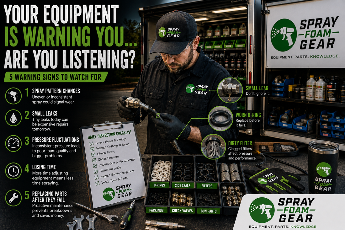5 Warning Signs Your Spray Foam Equipment Needs Immediate Attention