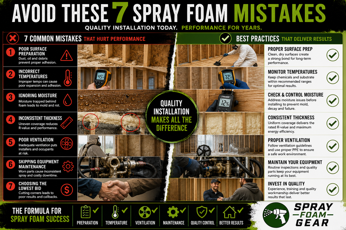 7 Mistakes That Can Reduce the Performance of Spray Foam Insulation