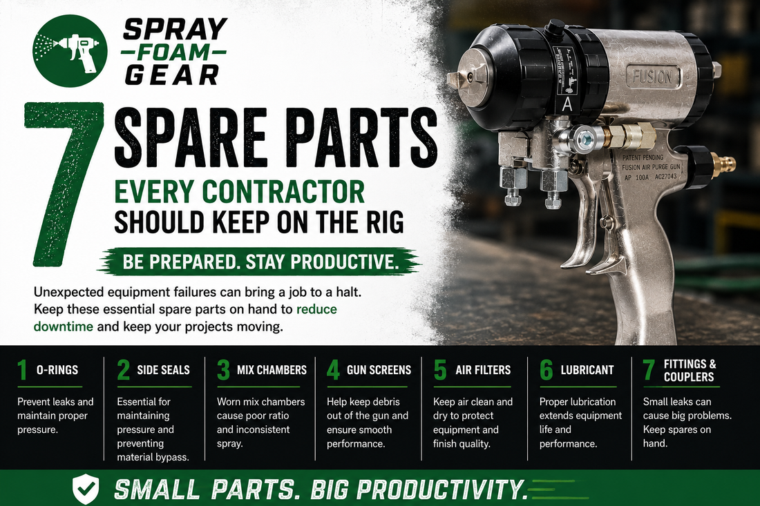 7 Spare Parts Every Spray Foam Contractor Should Keep on the Rig