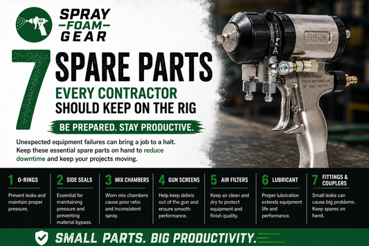 7 Spare Parts Every Spray Foam Contractor Should Keep on the Rig