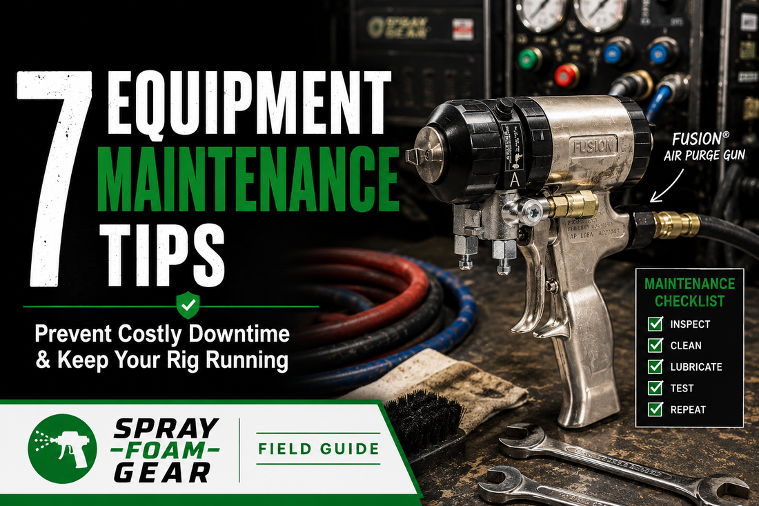 7 Spray Foam Equipment Maintenance Tips That Prevent Costly Downtime