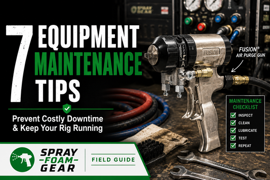 7 Spray Foam Equipment Maintenance Tips That Prevent Costly Downtime