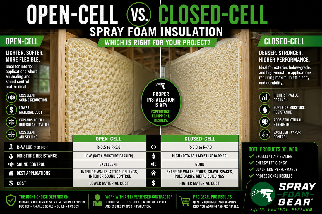 Closed-Cell vs. Open-Cell Spray Foam: Which Is Right for Your Project?