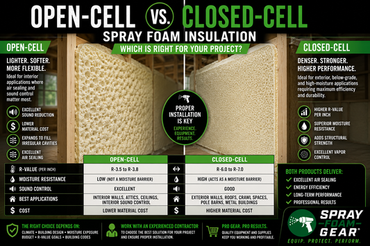 Closed-Cell vs. Open-Cell Spray Foam: Which Is Right for Your Project?