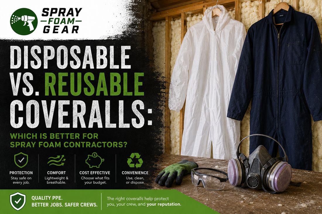 Disposable vs. Reusable Coveralls: Which Is Better for Spray Foam Contractors?