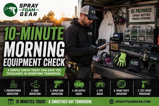 The 10-Minute Morning Equipment Check That Can Save a Spray Foam Job