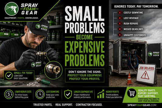 The Hidden Costs of Ignoring Small Spray Foam Equipment Problems