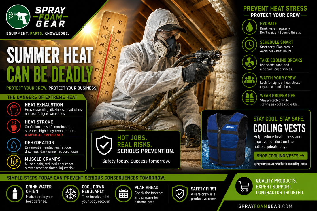 The Hidden Dangers of Working in Summer Heat: What Every Spray Foam Contractor Needs to Know