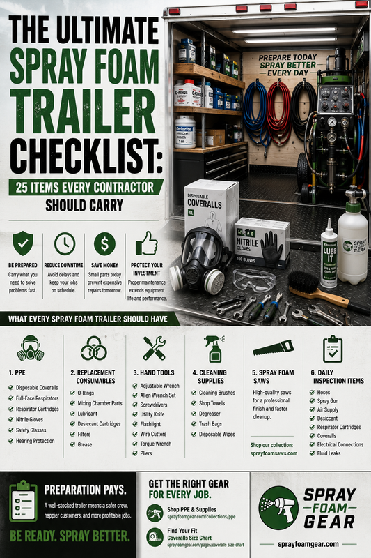 The Ultimate Spray Foam Trailer Checklist: 25 Items Every Contractor Should Carry