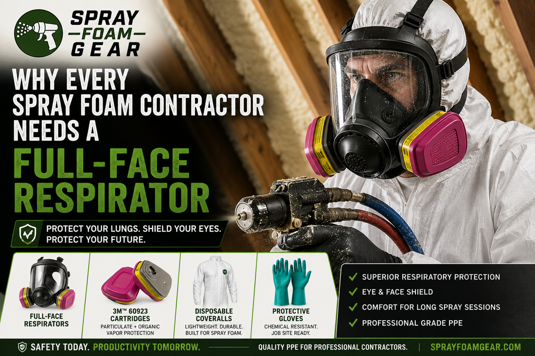 Why Every Spray Foam Contractor Needs a Full-Face Respirator