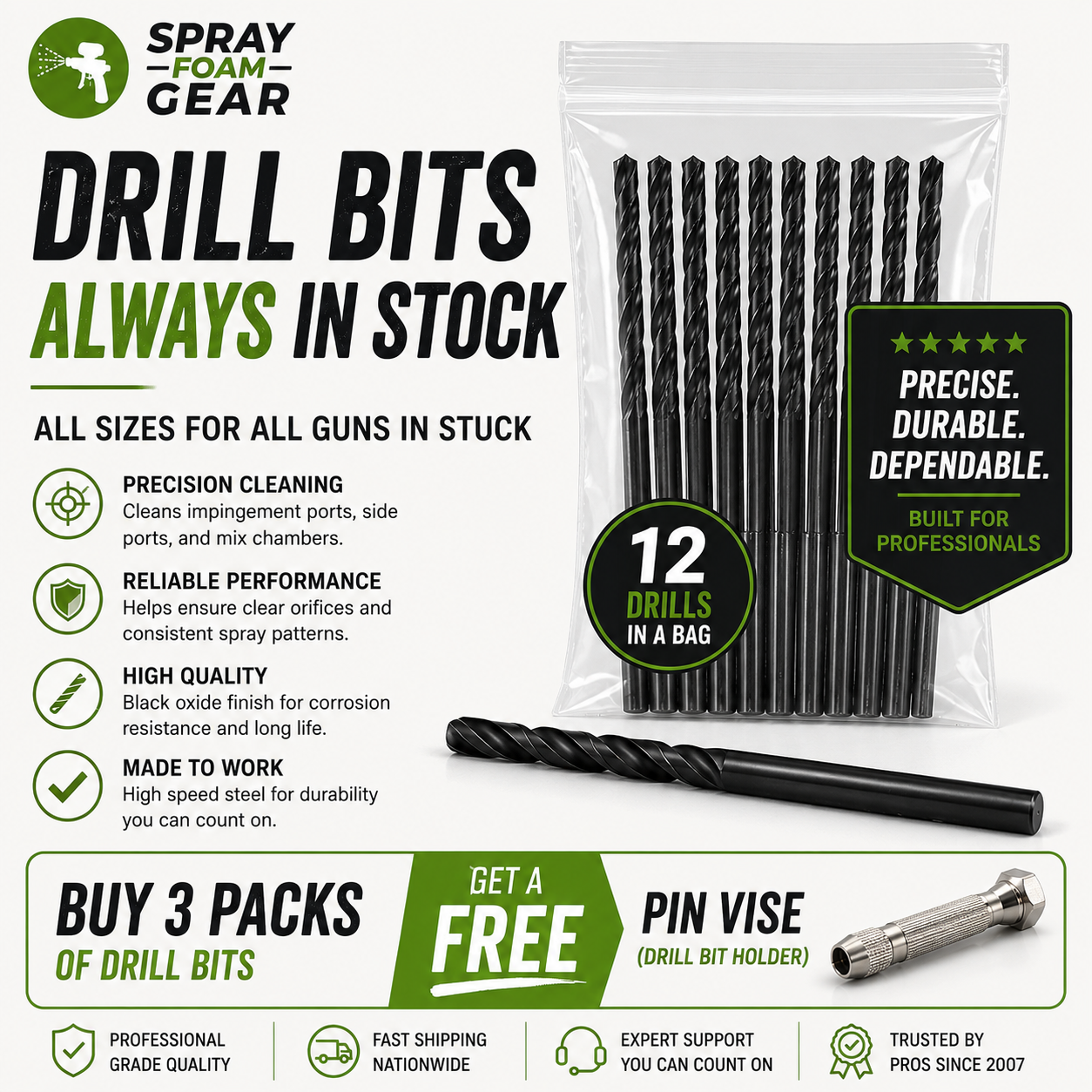 Nozzle Cleaning Drill Bits
