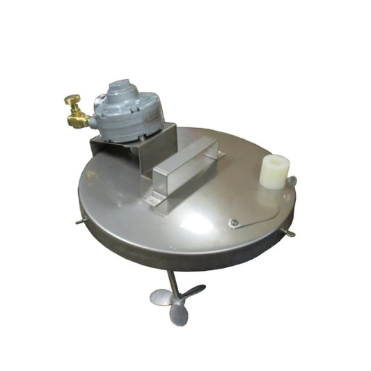 Metallic mechanical component on a white background