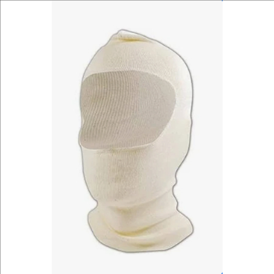 Beige balaclava on a white background