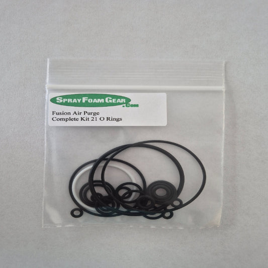 Packaged set of O-rings with Spray Foam Gear label on a gray background
