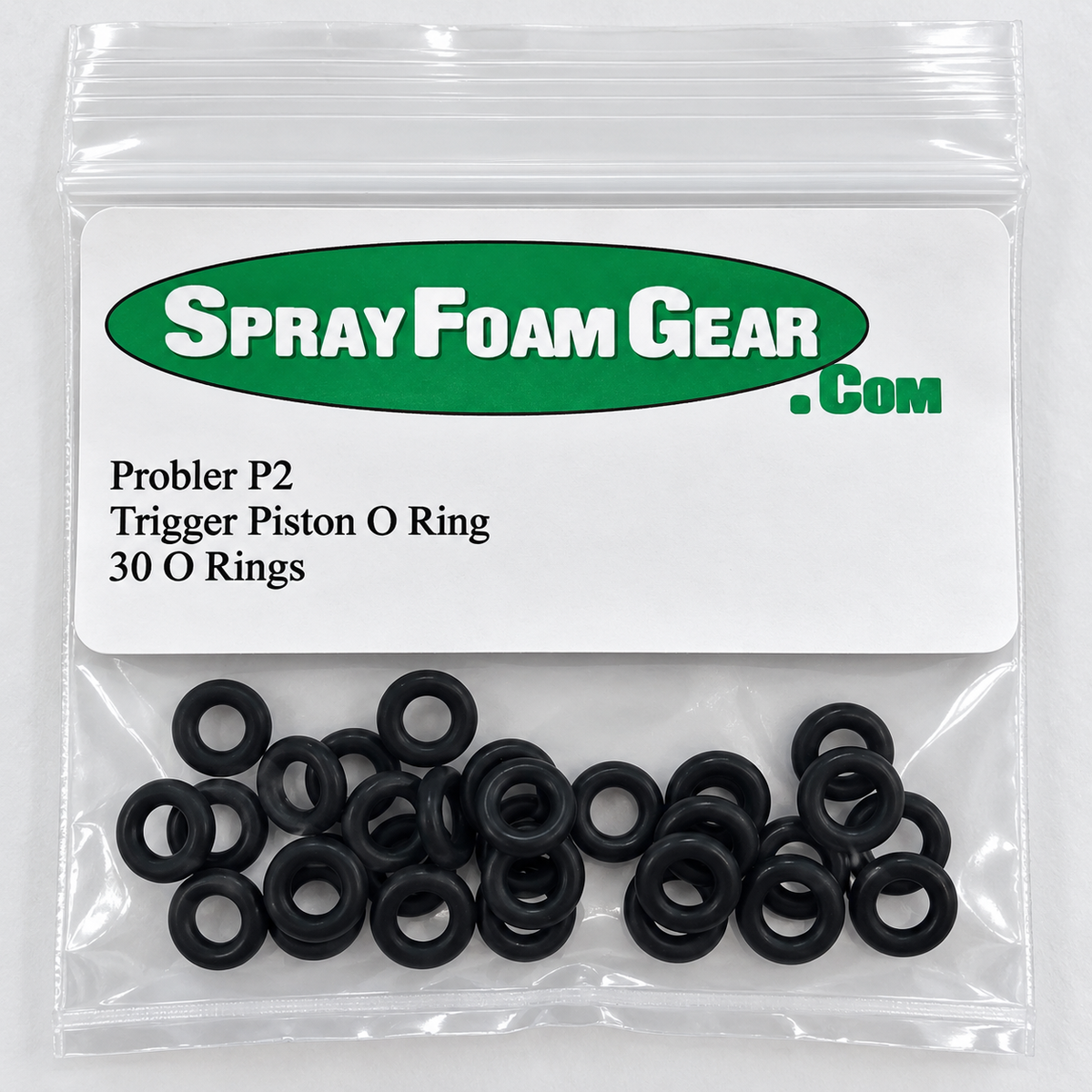 30-pack of Probler P2 trigger piston O-rings for spray foam gun maintenance